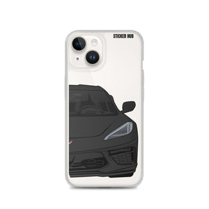 Black C8 Corvette - iPhone Case