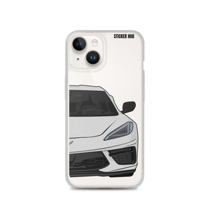 Ceramic Matrix Gray C8 Corvette - iPhone Case