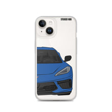 Load image into Gallery viewer, Elkhart Blue C8 Corvette - iPhone Case