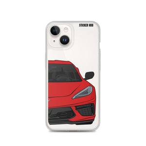 Torch Red C8 Corvette - iPhone Case