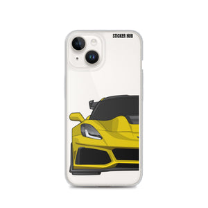 Yellow C7 Corvette Zr1 - iPhone Case