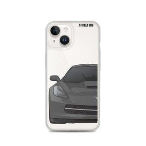 Gray C7 Corvette Stingray - iPhone Case