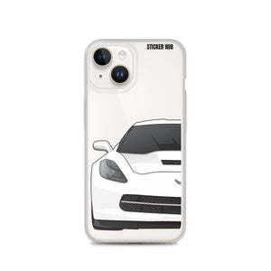 White C7 Corvette Stingray - iPhone Case