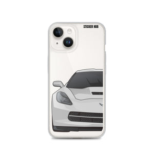 Silver C7 Corvette Stingray - iPhone Case