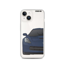 Load image into Gallery viewer, Night Race Blue C7 Corvette Stingray -iPhone Case