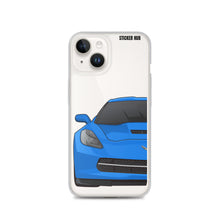 Load image into Gallery viewer, Laguna Blue C7 Corvette Stingray - iPhone Case