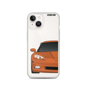 Sunset Orange C6 Corvette - iPhone Case