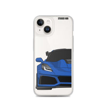 Load image into Gallery viewer, Elkhart Blue C7 Corvette Zr1 - iPhone Case