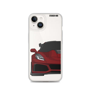 Long Beach Red C7 Corvette Zr1 - iPhone Case