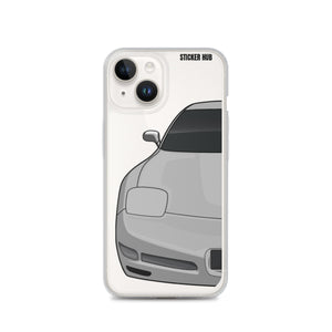 Silver C5 Corvette Z06 - iPhone Case