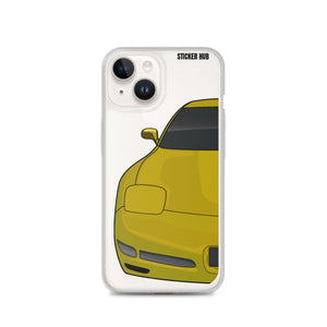 Millennium Yellow C5 Corvette Z06 - iPhone Case