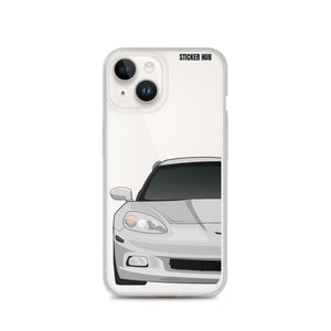 Silver C6 Corvette - iPhone Case