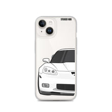 Load image into Gallery viewer, White C6 Corvette Z06 - iPhone Case