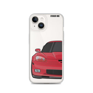 Victory Red C6 Corvette Z06 - iPhone Case