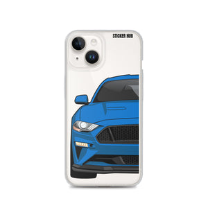 Blue 18-21 Mustang 5.0 - iPhone Case