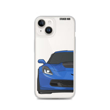 Load image into Gallery viewer, Laguna Blue C7 Corvette Z06 - iPhone Case