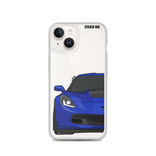 Load image into Gallery viewer, Admiral Blue C7 Corvette Z06 - iPhone Case