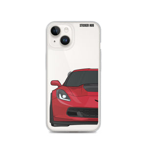 Torch Red C7 Corvette Z06 - iPhone Case