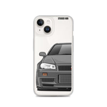 Load image into Gallery viewer, Gray R34 Nissan GTR - iPhone Case