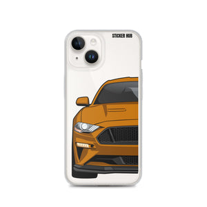 Orange 18-21 Mustang 5.0 - iPhone Case