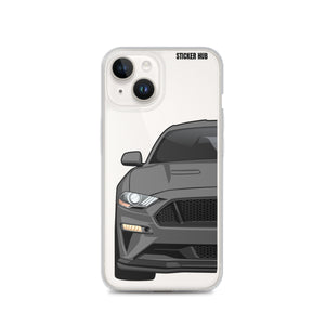 Gray 18-21 Mustang 5.0 - iPhone Case