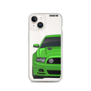 Green 13-14 Mustang 5.0 - iPhone Case