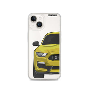 Yellow Mustang GT350 - iPhone Case