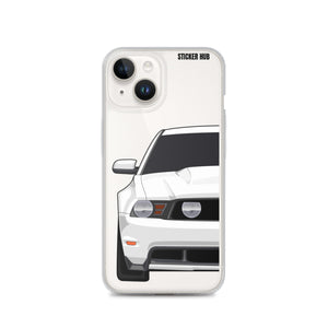 White 11-12 Mustang 5.0 - iPhone Case