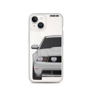 Silver 11-12 Mustang 5.0 - iPhone Case