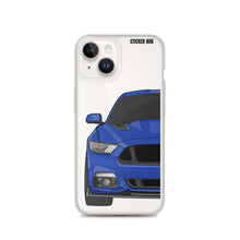 Load image into Gallery viewer, Deep Impact Blue 15-17 Mustang 5.0 - iPhone Case