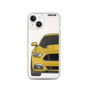 Yellow 15-17 Mustang 5.0 - iPhone Case