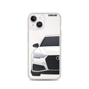 White B9 Audi S4 "Facelift" - iPhone Case