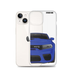 Blue Charger Hellcat (Widebody) - Phone Case