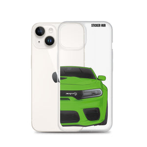 Green Charger Hellcat (Widebody) - iPhone Case