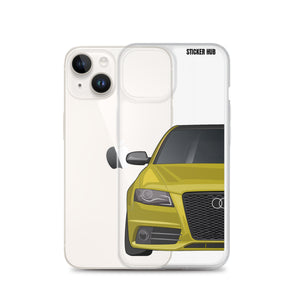 Yellow B8 Audi S4 - iPhone Case