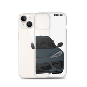 Shadow Gray C8 Corvette - iPhone Case