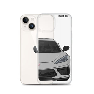 Silver C8 Corvette - iPhone Case