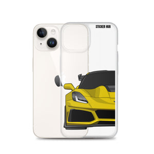 Yellow C7 Corvette Zr1 - iPhone Case