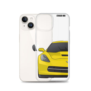 Velocity Yellow C7 Corvette Stingray - iPhone Case