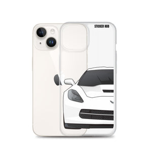 White C7 Corvette Stingray - iPhone Case