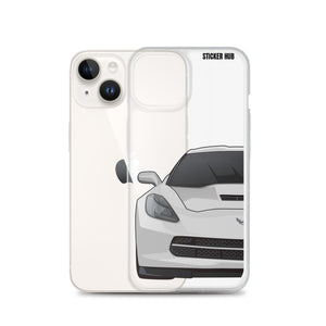 Silver C7 Corvette Stingray - iPhone Case