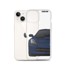 Load image into Gallery viewer, Night Race Blue C7 Corvette Stingray -iPhone Case