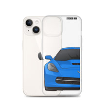 Load image into Gallery viewer, Laguna Blue C7 Corvette Stingray - iPhone Case