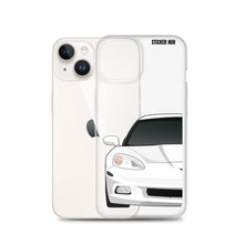 Load image into Gallery viewer, White C6 Corvette - iPhone Case