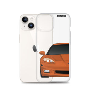 Sunset Orange C6 Corvette - iPhone Case