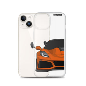 Orange C7 Corvette Zr1 - iPhone Case