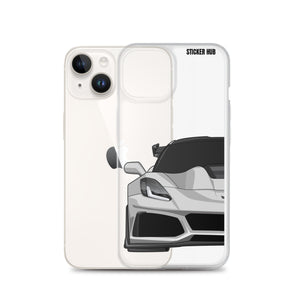 Silver C7 Corvette Zr1 - iPhone Case