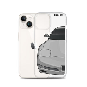 Silver C5 Corvette Z06 - iPhone Case