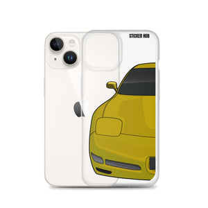 Millennium Yellow C5 Corvette Z06 - iPhone Case