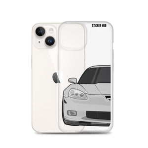 Silver C6 Corvette Z06 - iPhone Case